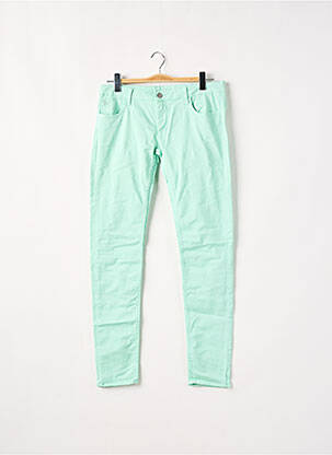 Pantalon slim verde LE TEMPS DES CERISES femeie