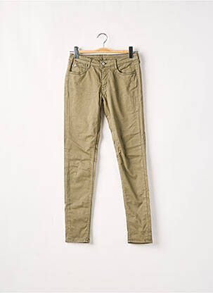 Pantalon slim verde LE TEMPS DES CERISES femeie