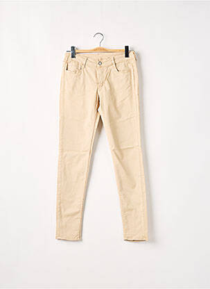 Pantalon slim bej LE TEMPS DES CERISES femeie