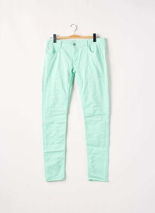 Pantalon slim verde LE TEMPS DES CERISES femeie