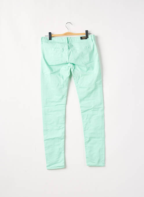 Pantalon slim verde LE TEMPS DES CERISES femeie