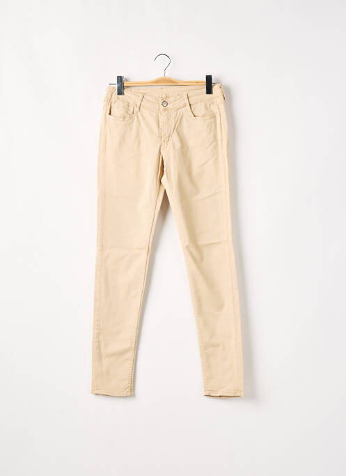 Pantalon slim bej LE TEMPS DES CERISES femeie