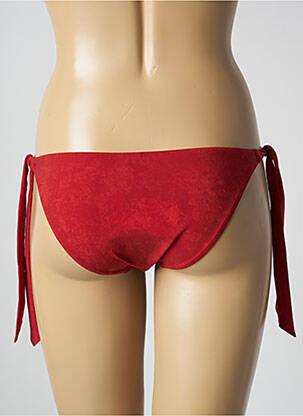 Chiloți de baie efect material satinat bikini roșu MARLIES DEKKERS femeie