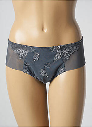 Shorty efect material satinat gri ULLA DESSOUS femeie