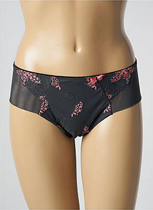 Shorty efect material satinat gri închis ULLA DESSOUS femeie