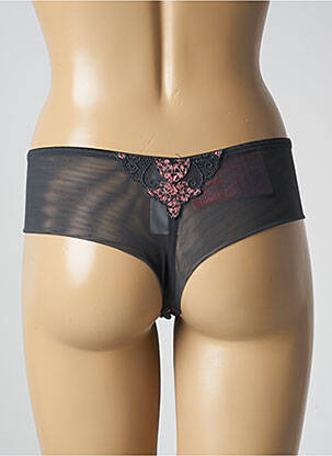 Shorty efect material satinat gri închis ULLA DESSOUS femeie