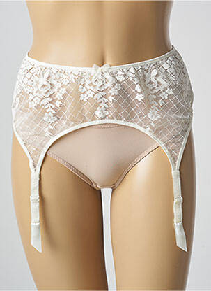 Corset/jartieră efect material satinat bej EMPREINTE femeie