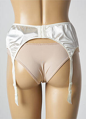 Corset/jartieră efect material satinat bej EMPREINTE femeie