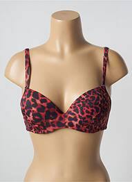 Sutien de costum de baie elasticitate top sutien push-up roșu MARLIES DEKKERS femeie