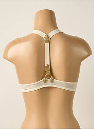 Sutien efect material satinat top sutien push-up bej MARLIES DEKKERS femeie