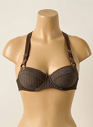 Sutien efect material satinat top sutien push-up verde MARLIES DEKKERS femeie