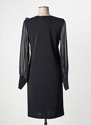 Rochie midi țesătură crep mâneci lungi negru MAX MARA femeie