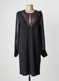 Rochie midi mâneci lungi mâneci lungi negru MAX MARA femeie