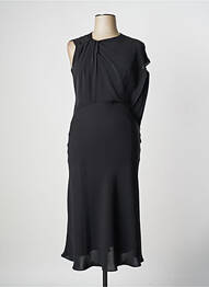 Rochie lungă mâneci scurte mâneci scurte negru MAX MARA femeie