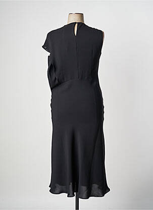 Rochie lungă mâneci scurte mâneci scurte negru MAX MARA femeie