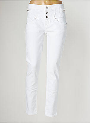 Pantalon slim alb LIU JO femeie