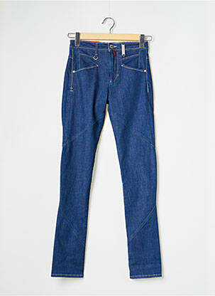 Blugi cu croială slim albastru HIGH femeie