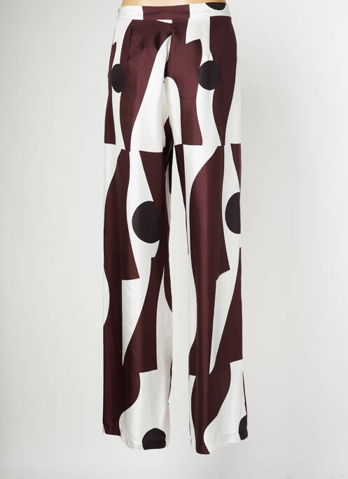 Pantalon larg maro MAX MARA femeie