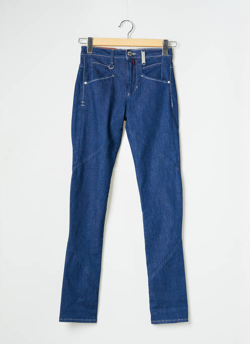 Blugi cu croială slim albastru HIGH femeie