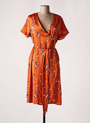 Rochie midi portocalie CHERRY PARIS femeie