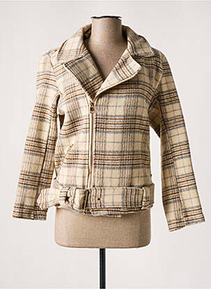 Palton scurt bej CHERRY PARIS femeie