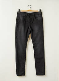 Pantalon slim țesătură poplin mărime normală negru ON.YOU femeie