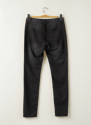 Pantalon slim țesătură poplin mărime normală negru ON.YOU femeie