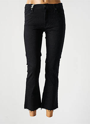 Pantalon drept închidere cu fermoar sub clapetă cu nasturi mărime reglabilă negru TEDDY SMITH fată