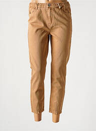 Pantalon slim talie elastică talie elastică bej GARCIA fată