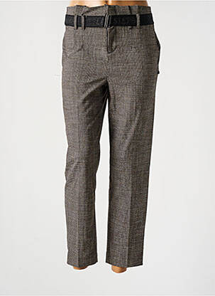 Pantalon drept gri LE TEMPS DES CERISES fată