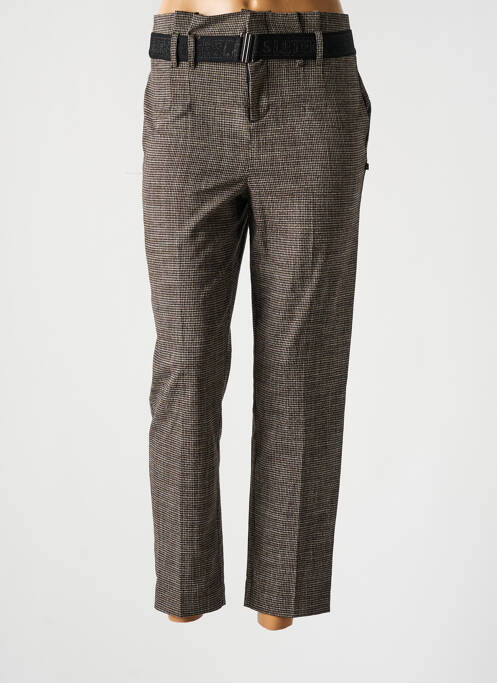 Pantalon drept gri LE TEMPS DES CERISES fată