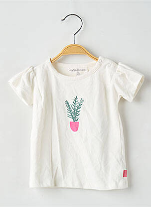 Tricou alb NOPPIES fată