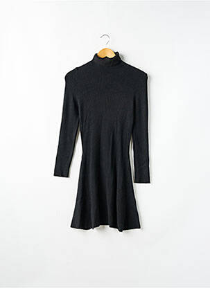 Rochie midi mâneci lungi negru DIXIE fată