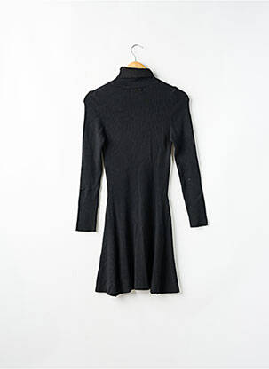 Rochie midi mâneci lungi negru DIXIE fată