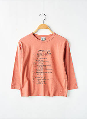 Tricou portocaliu LETTER TO THE WORLD băiat