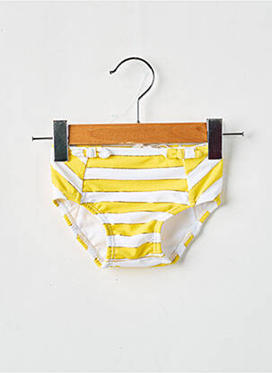 Chiloți de baie galben CARREMENT BEAU fată