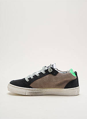 Adidași nubuc vârf rotund negru P448 băiat