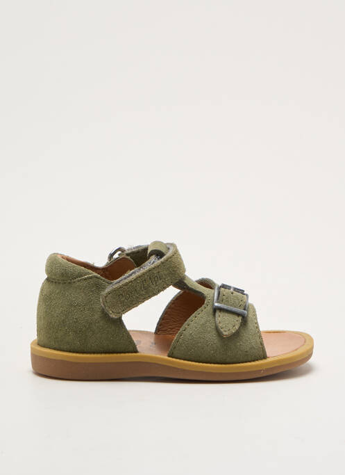 Sandale/Pantofi decupați verde POM D'API copil
