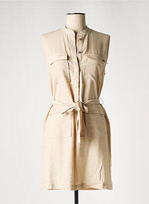 Rochie scurtă bej PEPE JEANS femeie