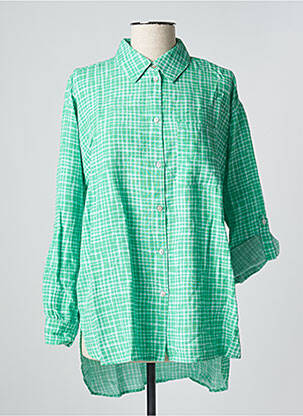 Tunică mâneci lungi guler de bluză verde ONLY femeie
