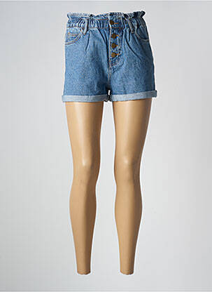 Șort țesătură denim talie înaltă albastru ONLY femeie