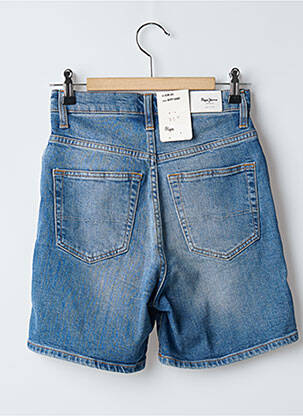 Șort țesătură denim talie înaltă albastru PEPE JEANS femeie