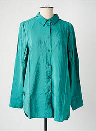 Tunică mâneci lungi guler de bluză verde STREET ONE femme