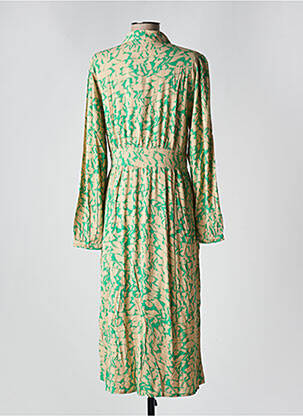 Rochie lungă mâneci lungi mâneci lungi verde VERO MODA femeie