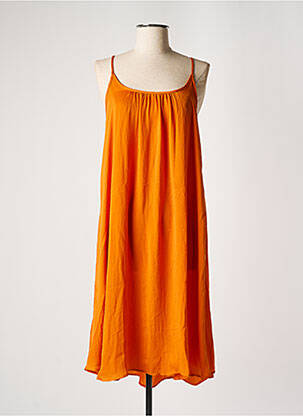 Rochie midi galben AWARE BY VERO MODA femeie