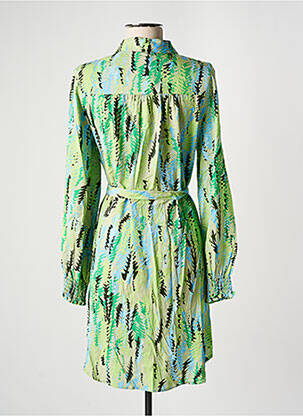 Rochie midi imprimeu fantezie mâneci lungi verde VERO MODA femeie