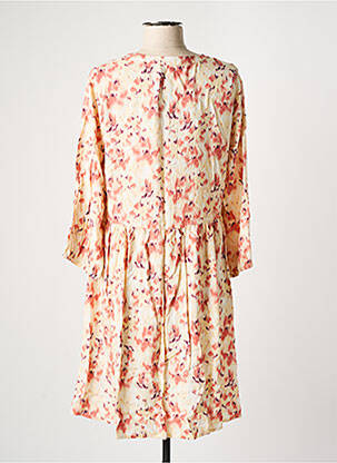 Rochie midi imprimeu fantezie mâneci lungi bej B.YOUNG femeie