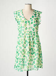 Rochie scurtă croială evazată mâneci scurte verde VERO MODA femme