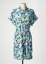 Rochie midi imprimeu fantezie mâneci scurte albastru VERO MODA femeie
