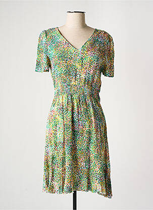 Rochie midi mâneci scurte mâneci scurte verde VERO MODA femeie